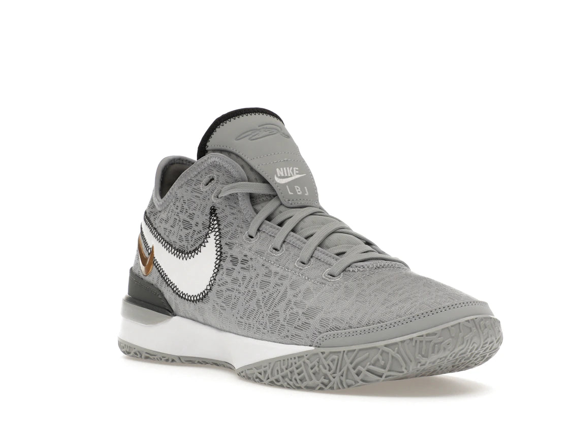 Nike Zoom LeBron NXXT Gen Wolf Gray Metallic Gold - vue secondaire A