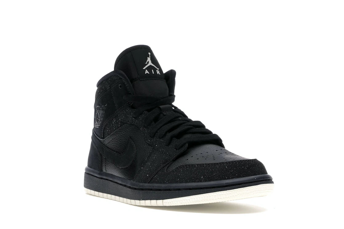 Jordan 1 Mid Glitter Black (Women's) - vue secondaire A
