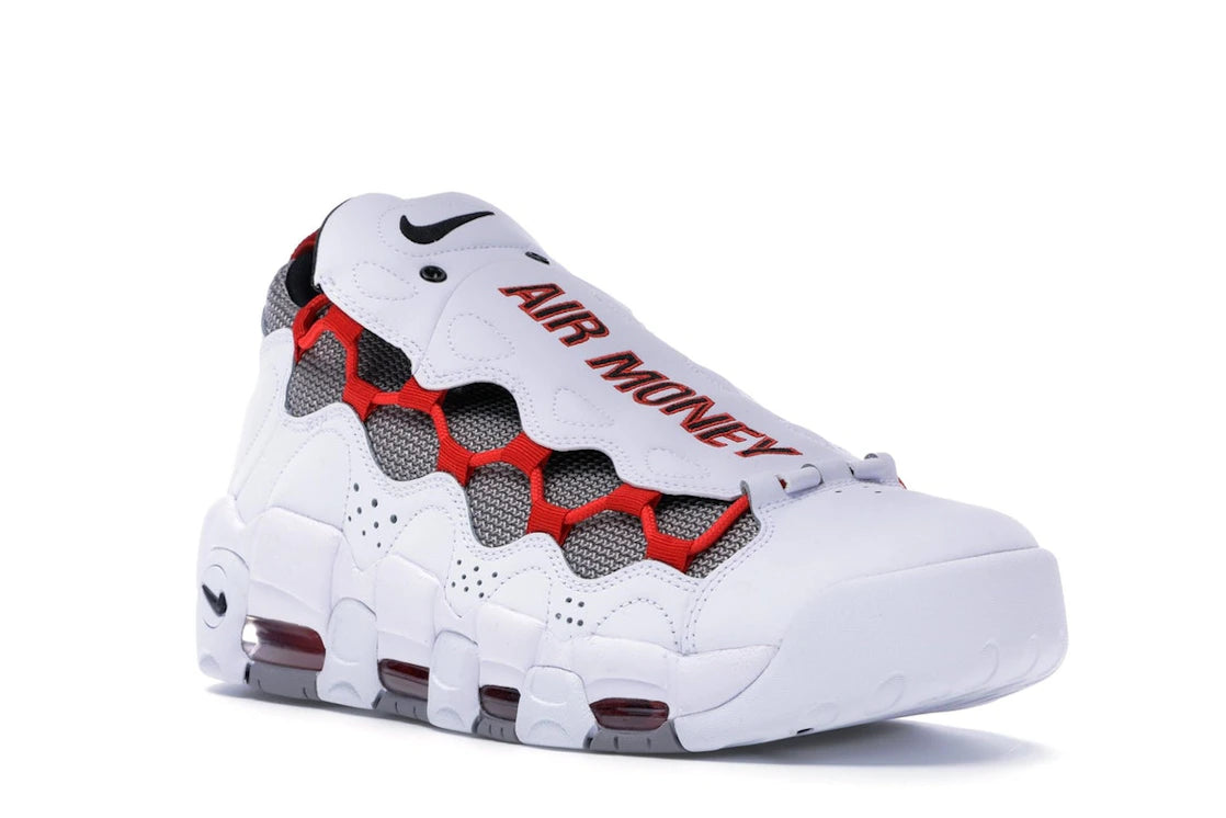 Nike Air More Money White Habanero Red Atmosphere Grey - vue secondaire A