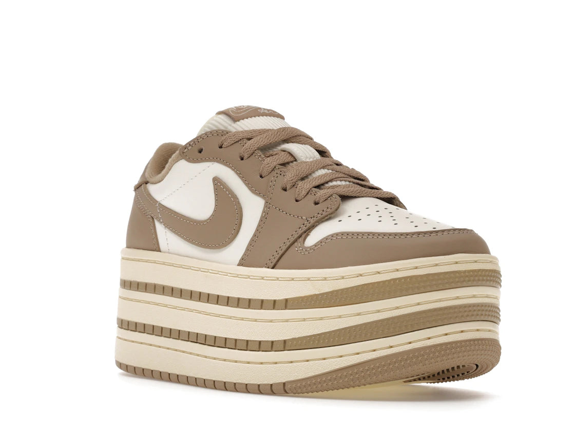 Jordan 1 Low Triple Stack Khaki Sail (Women's) - vue secondaire A