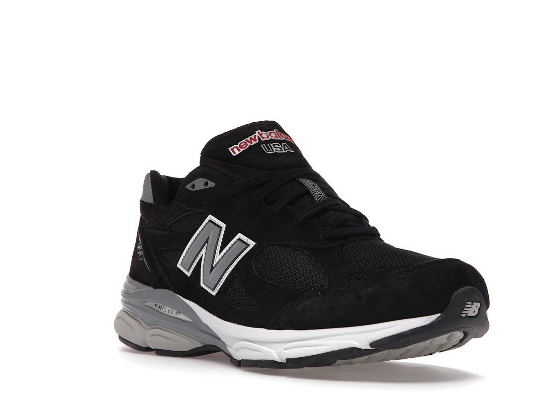 New Balance 990v3 MiUSA Schwarz Weiß - vue secondaire A