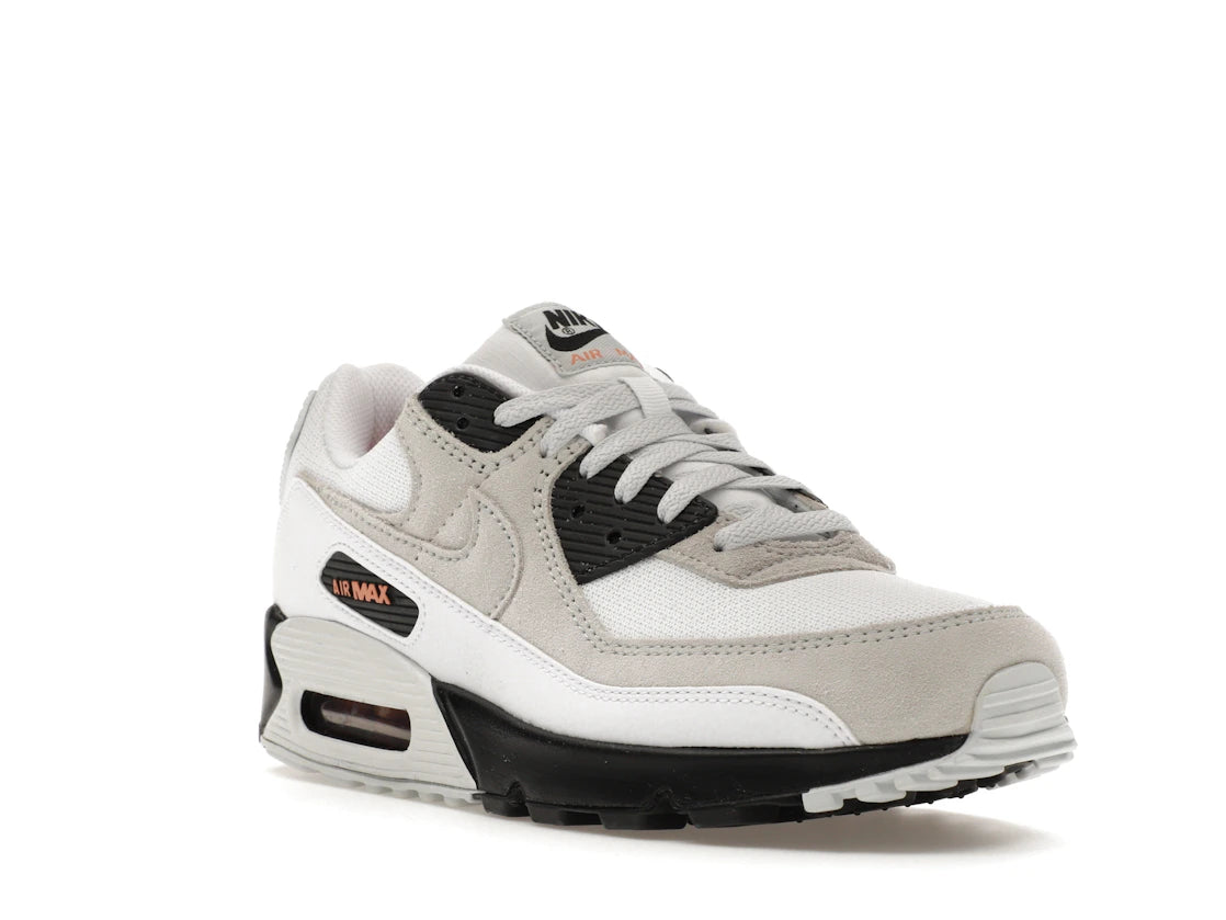 Nike Air Max 90 White Black Hot Curry - vue secondaire A