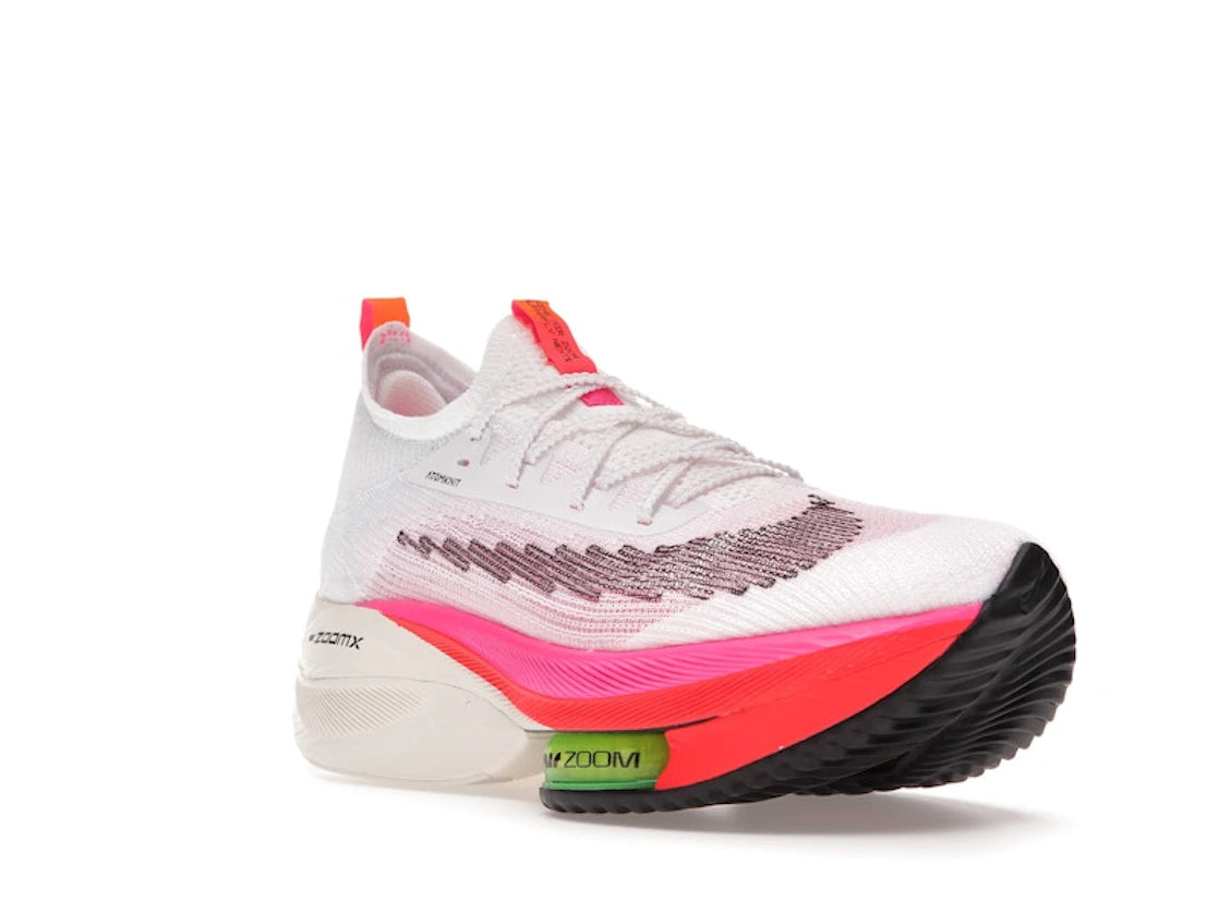 Nike Air Zoom Alphafly Next% Flyknit White Pink - vue secondaire A