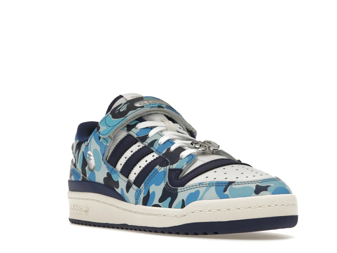 adidas Forum 84 Low Bape 30th Anniversary Blue Camo - vue secondaire A