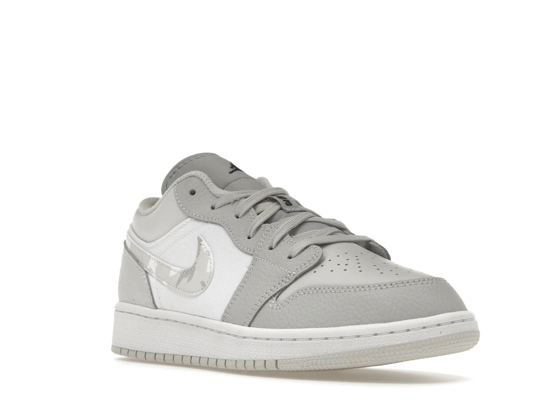 Jordan 1 Low White Camo (GS) - vue secondaire A