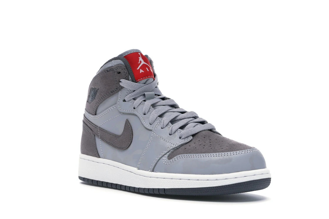 Jordan 1 Retro High Camo 3M Wolf Grey (GS) - vue secondaire A