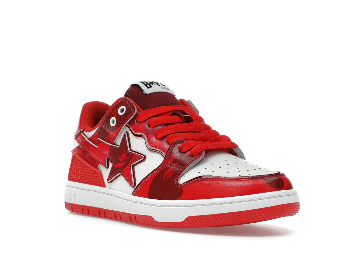 A Bathing Ape Bape SK8 Sta #1 M2 Red Camo - vue secondaire A