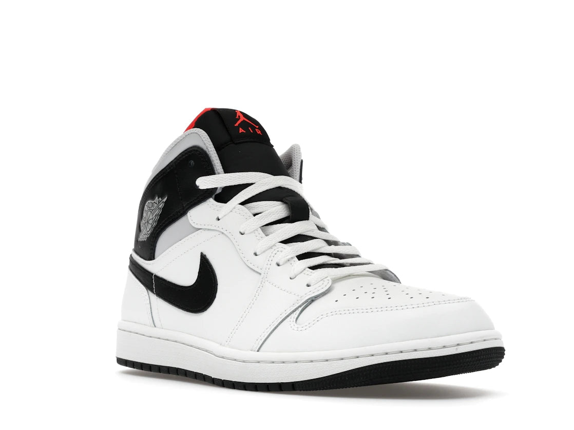 Jordan 1 Mid White Neutral Grey Infrared - vue secondaire A