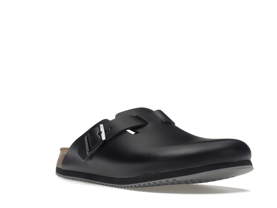 Birkenstock Boston Super Grip Leather Black - vue secondaire A