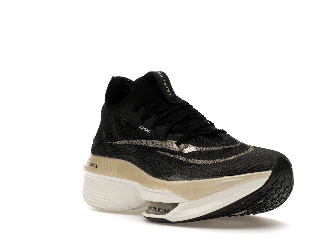 Nike Air Zoom Alphafly Next% 2 Black Metallic Gold Grain - vue secondaire A