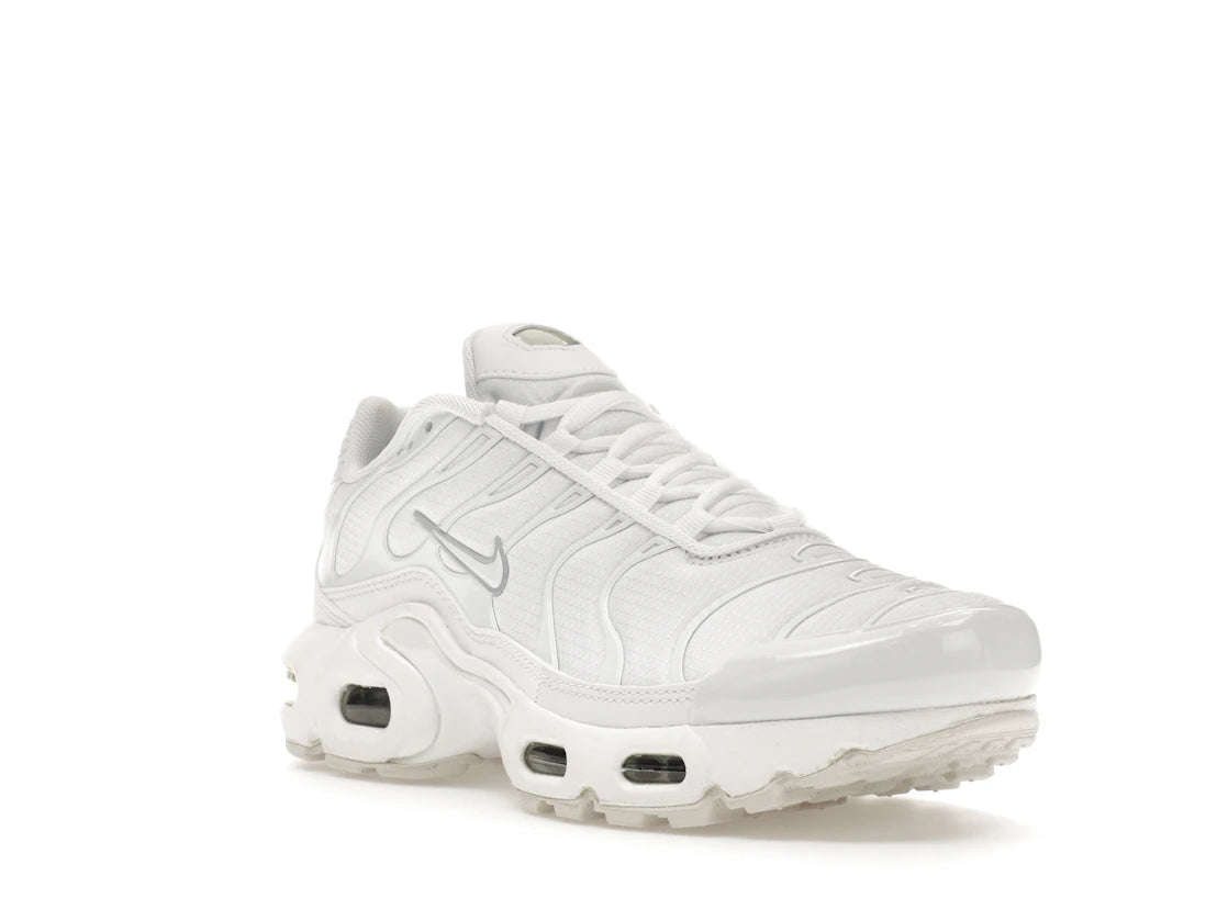 Nike Air Max Plus White Metallic Silver (GS) - vue secondaire A