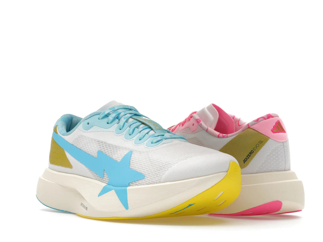 adidas Adizero Evo SL Bape Blue Pink Gold - vue secondaire A