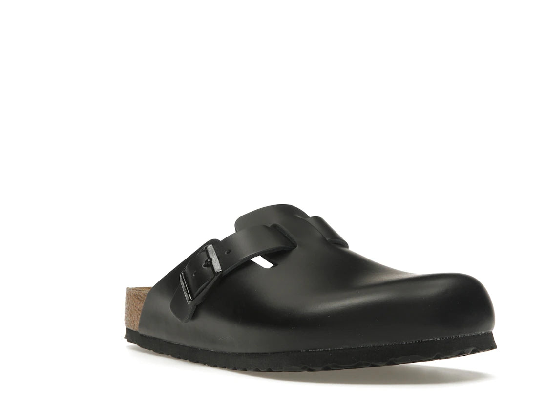 Birkenstock Boston Natural Leather Black - vue secondaire A