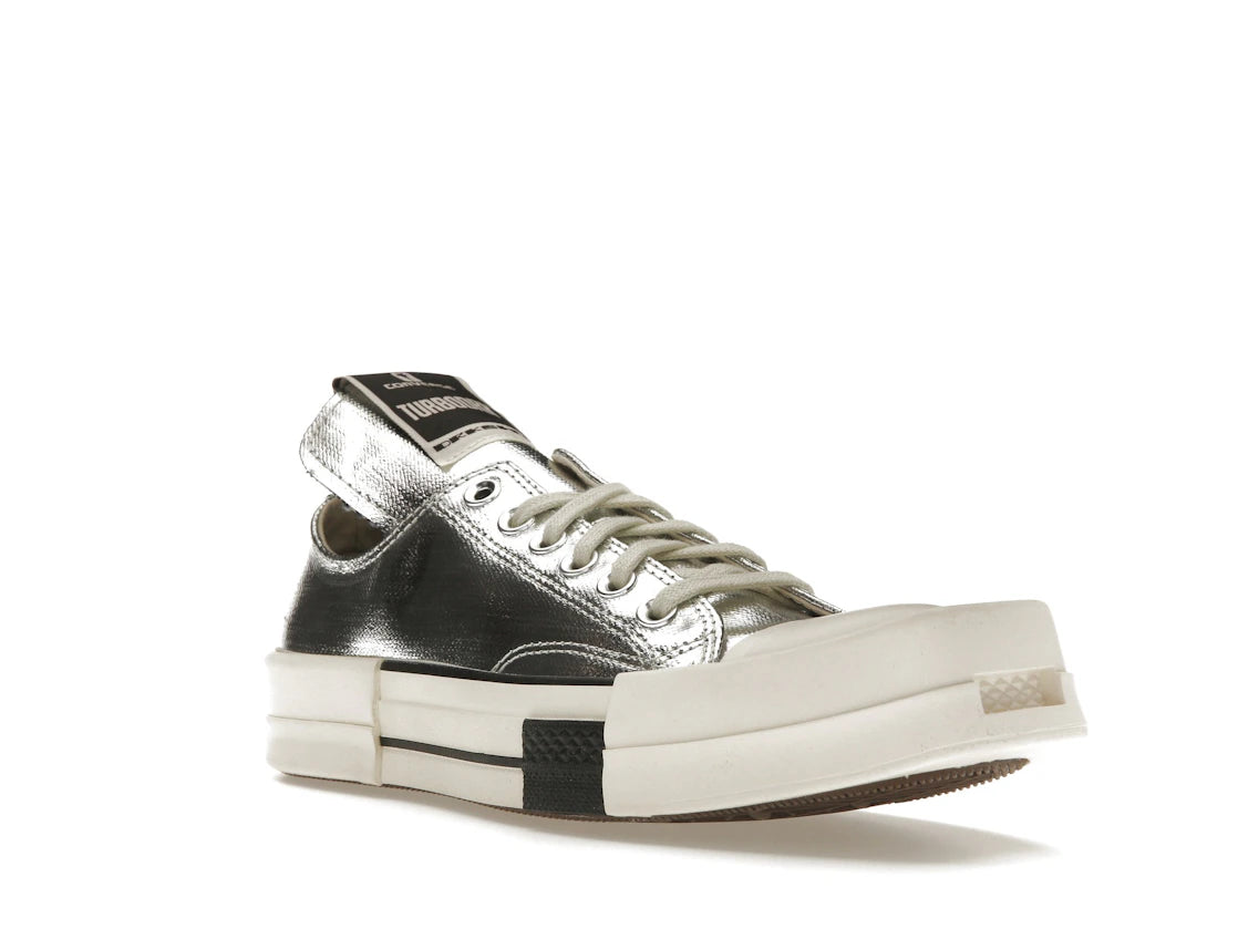 Converse TURBODRK Chuck Taylor All Star 70 Ox Rick Owens DRKSHDW Silver White - vue secondaire A