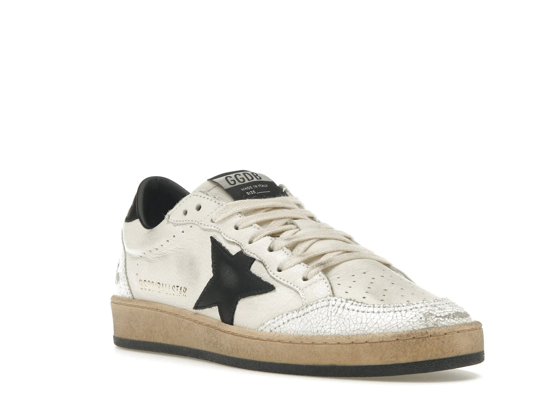 Golden Goose Ball-Star Low White Nappa Black Star - vue secondaire A