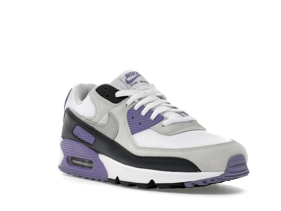 Nike Air Max 90 White Dusty Amethyst Photon Dust Light Smoke Grey - vue secondaire A
