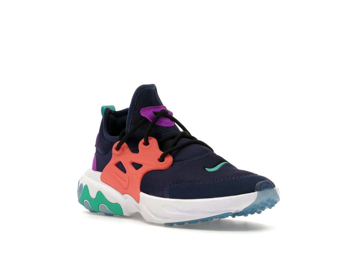 Nike React Presto Midnight Navy Magic Ember (GS) - vue secondaire A
