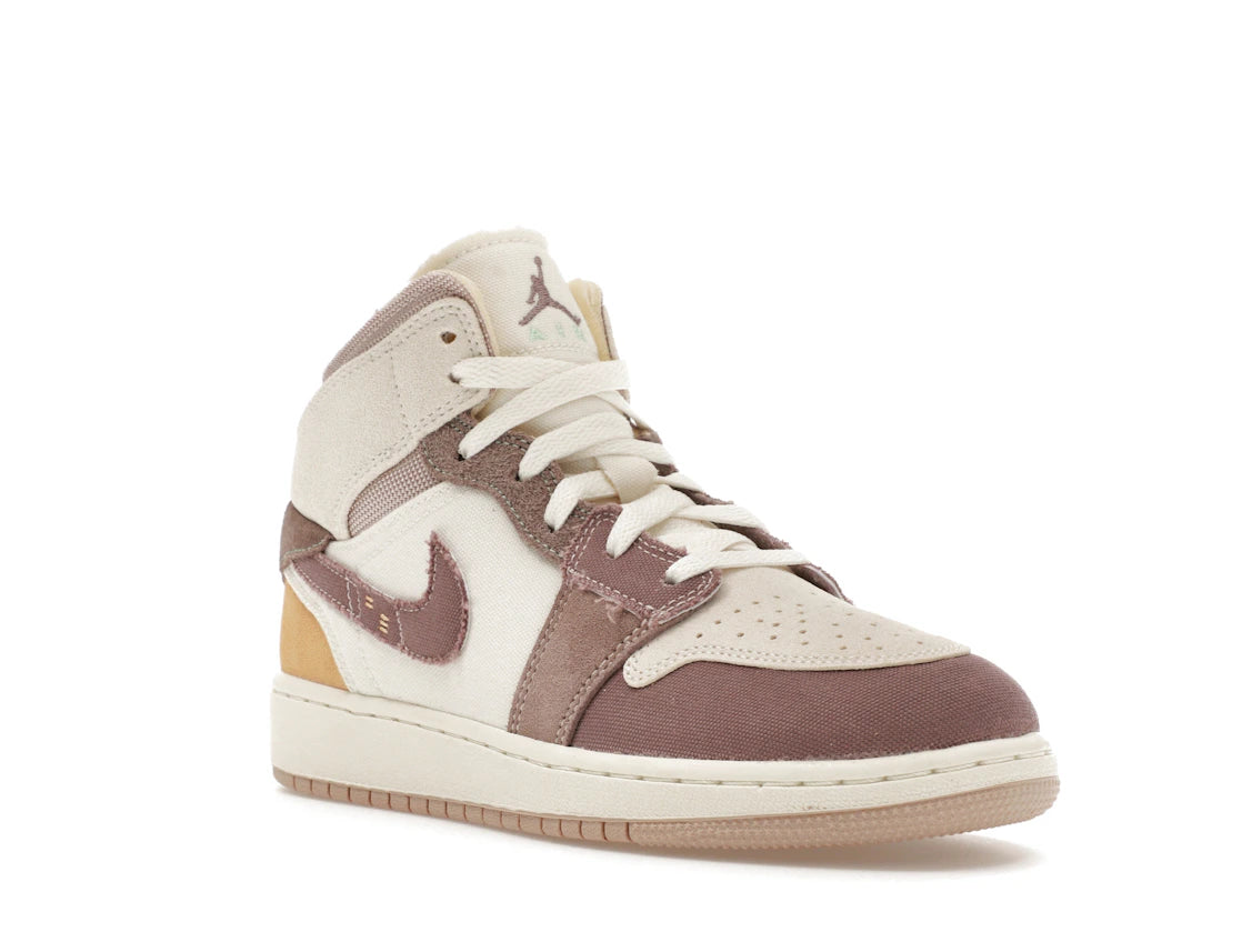Jordan 1 Mid SE Craft Taupe Haze (GS) - vue secondaire A