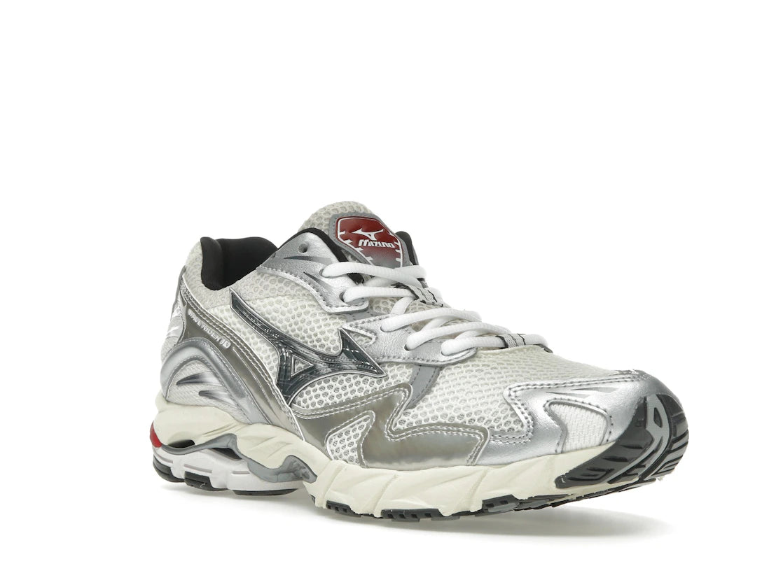 Mizuno Wave Rider 10 White Black Rythmic Red - vue secondaire A