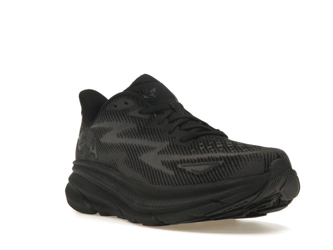 Hoka One One Clifton 9 Triple Black - vue secondaire A