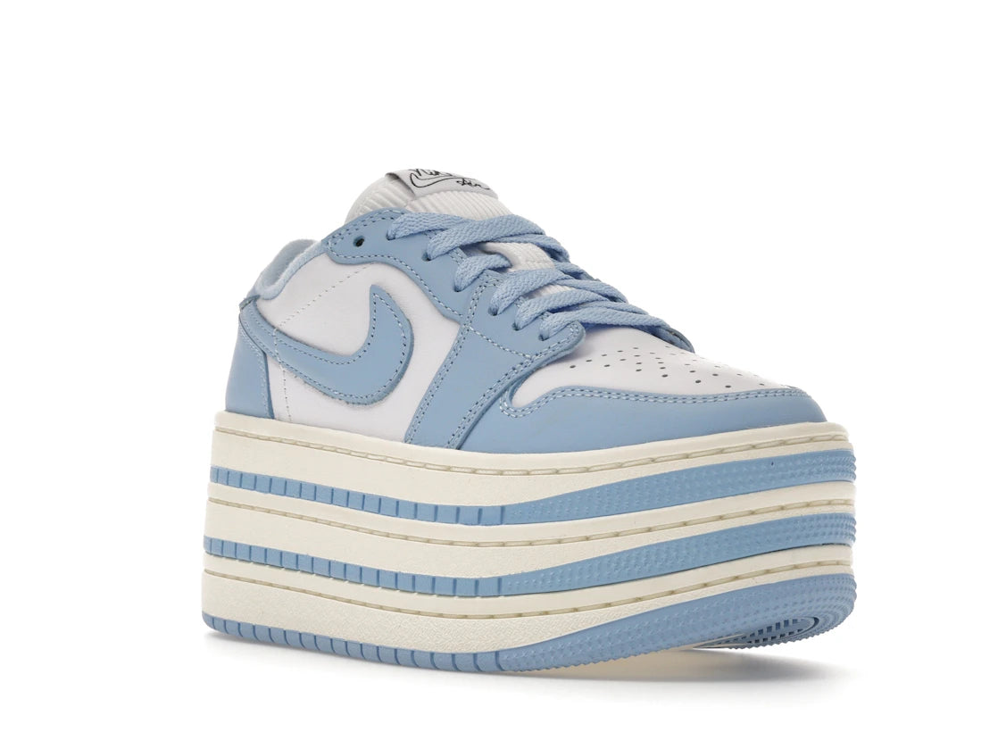 Jordan 1 Low Triple Stack Psychic Blue White (Women's) - vue secondaire A