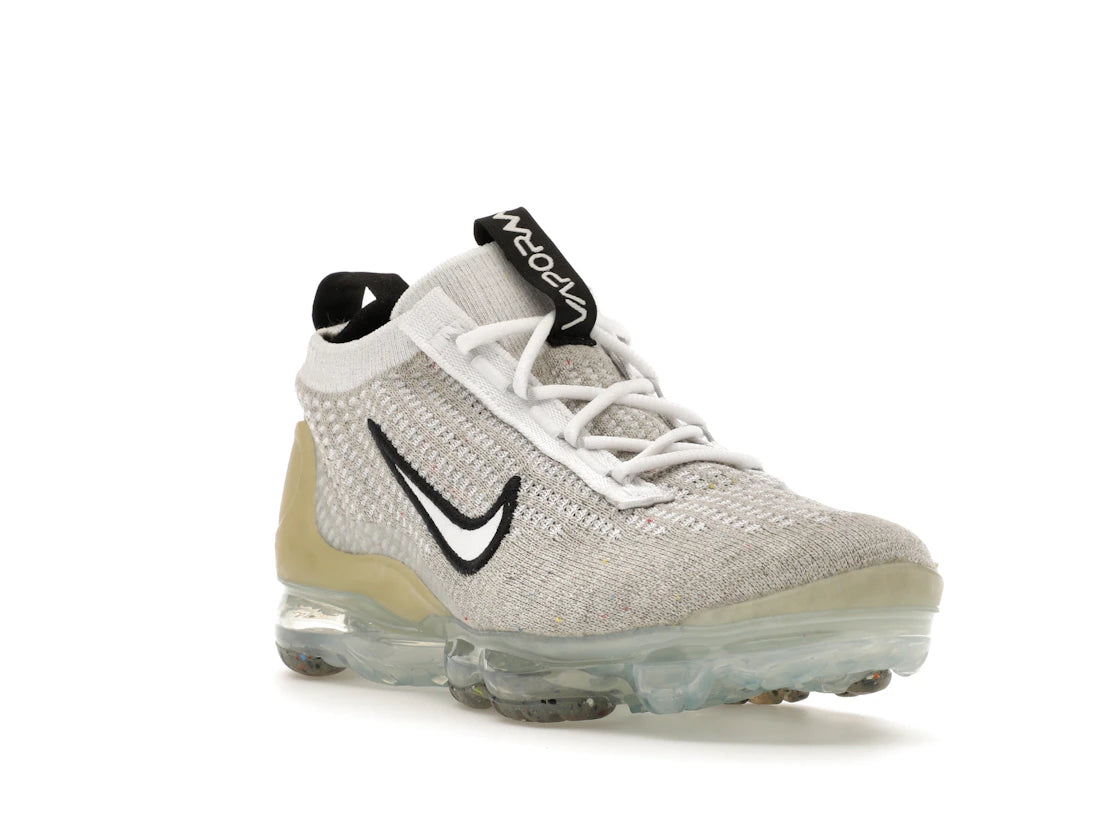 Nike Air VaporMax 2021 FK White Metallic Silver (GS) - vue secondaire A
