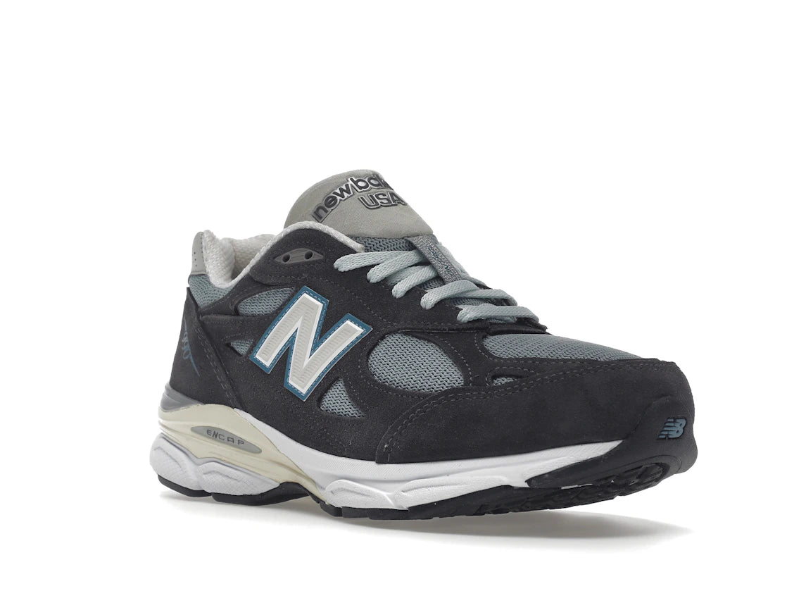 New Balance 990v3 MiUSA Kith Steel Blue - vue secondaire A