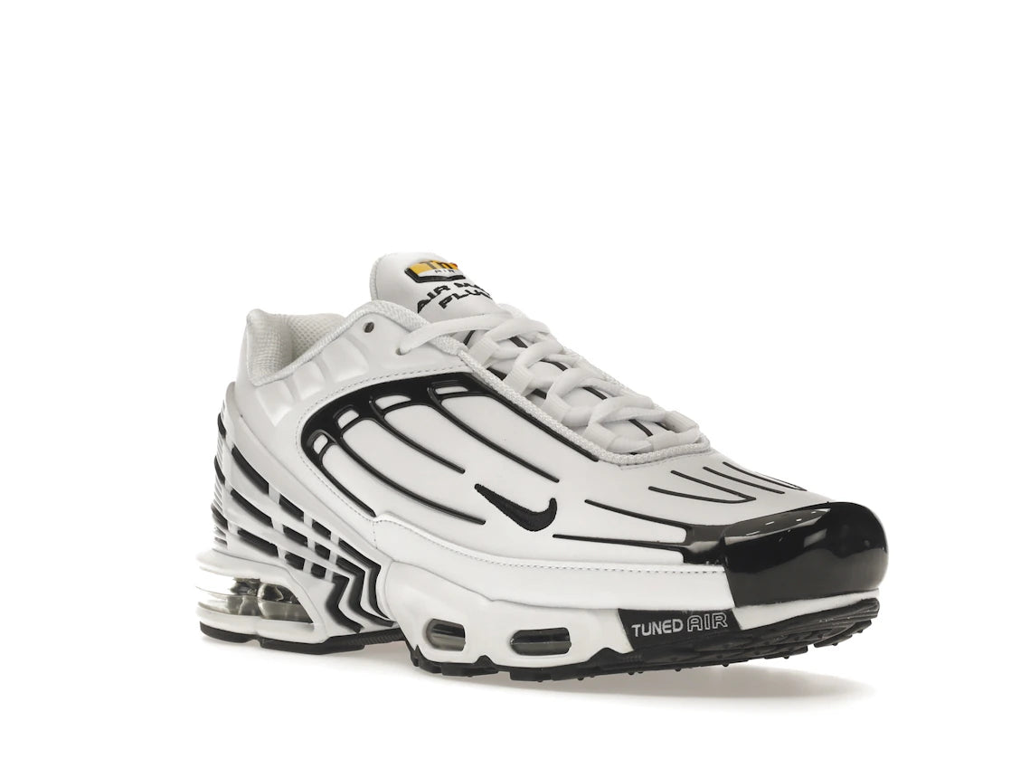 Nike Air Max Plus 3 Leather White Black - vue secondaire A