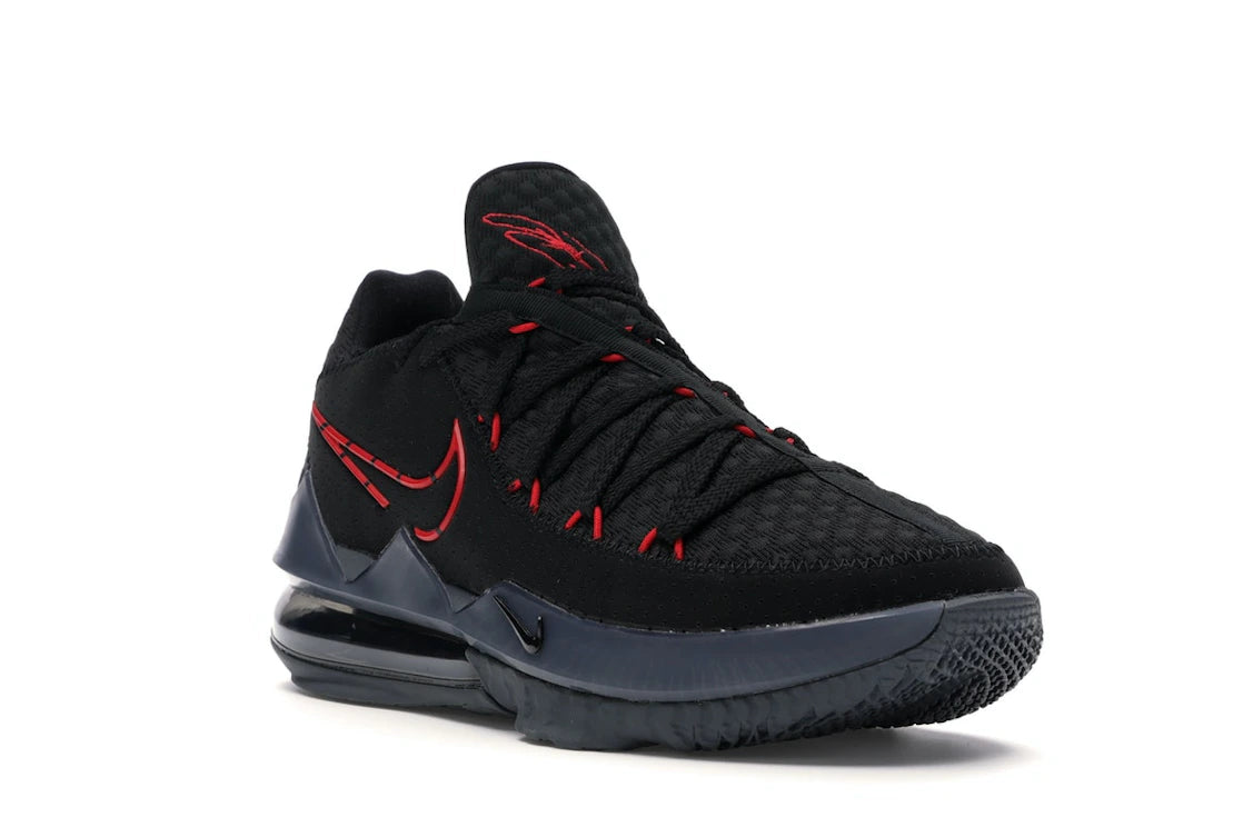 Nike LeBron 17 Low Black Red Dark Grey - vue secondaire A