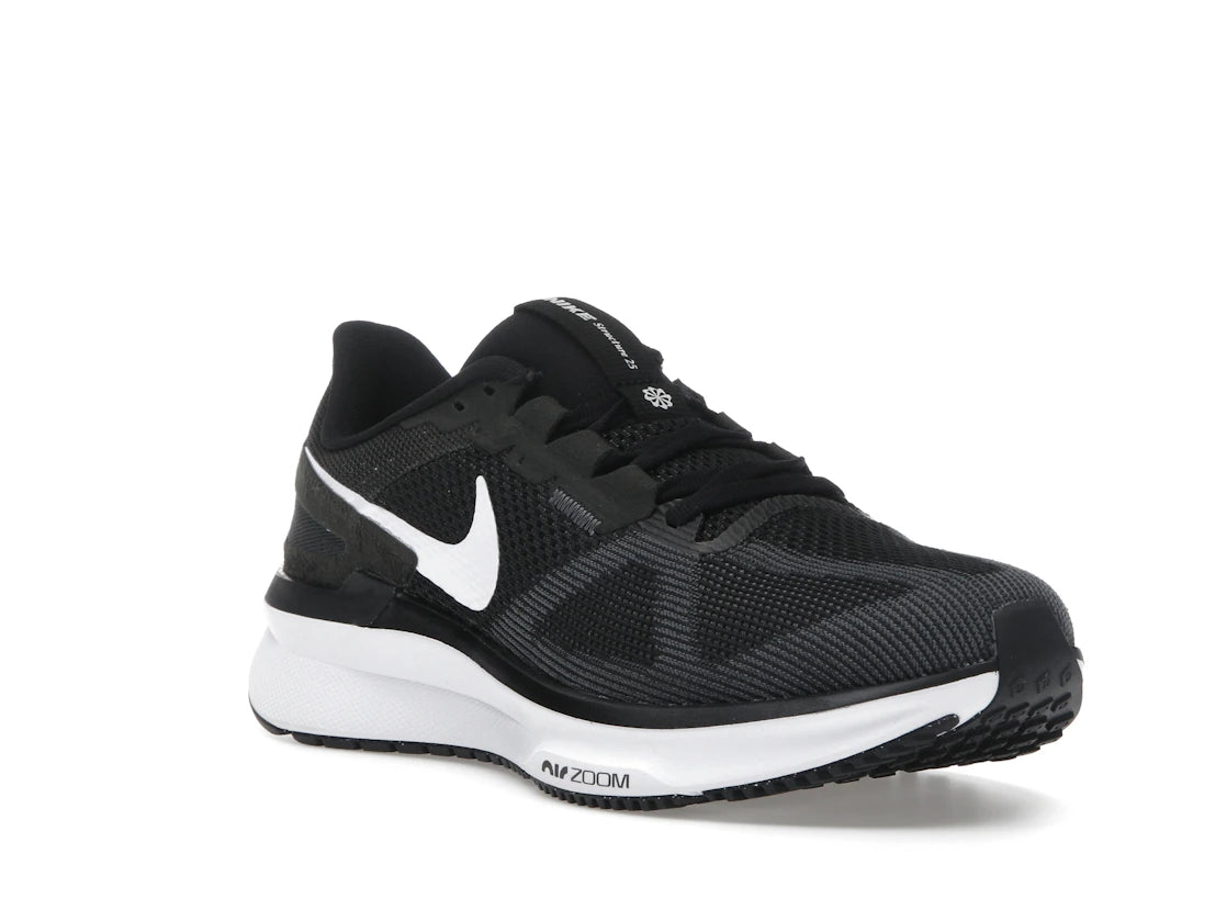 Nike Air Zoom Structure 25 Black White (Women's) - vue secondaire A