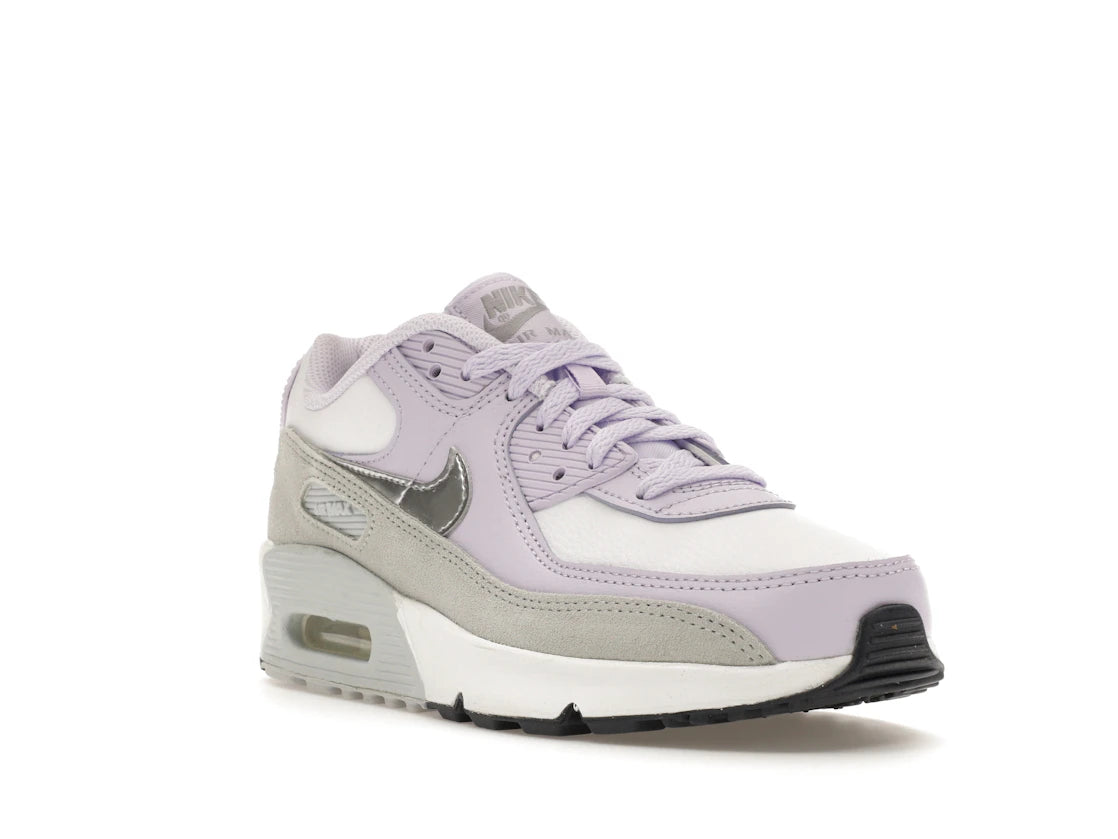 Nike Air Max 90 White Violet Frost (GS) - vue secondaire A
