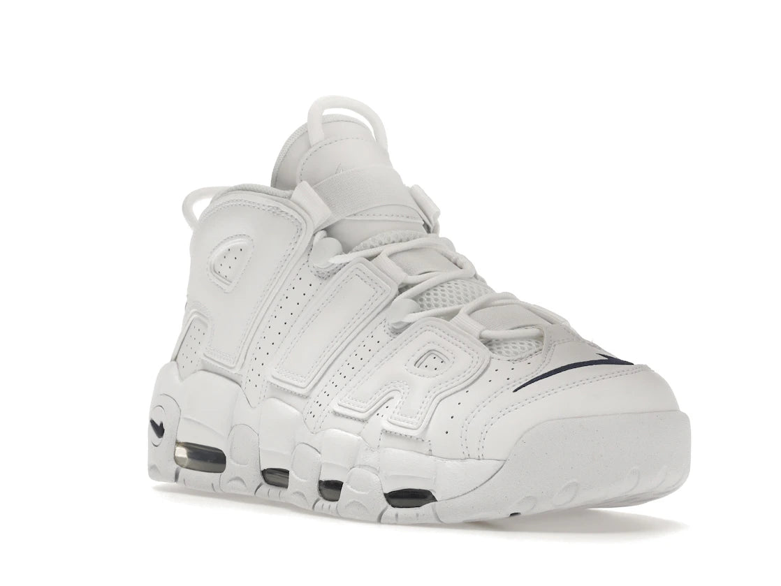 Nike Air More Uptempo 96 White White Midnight Navy - vue secondaire A