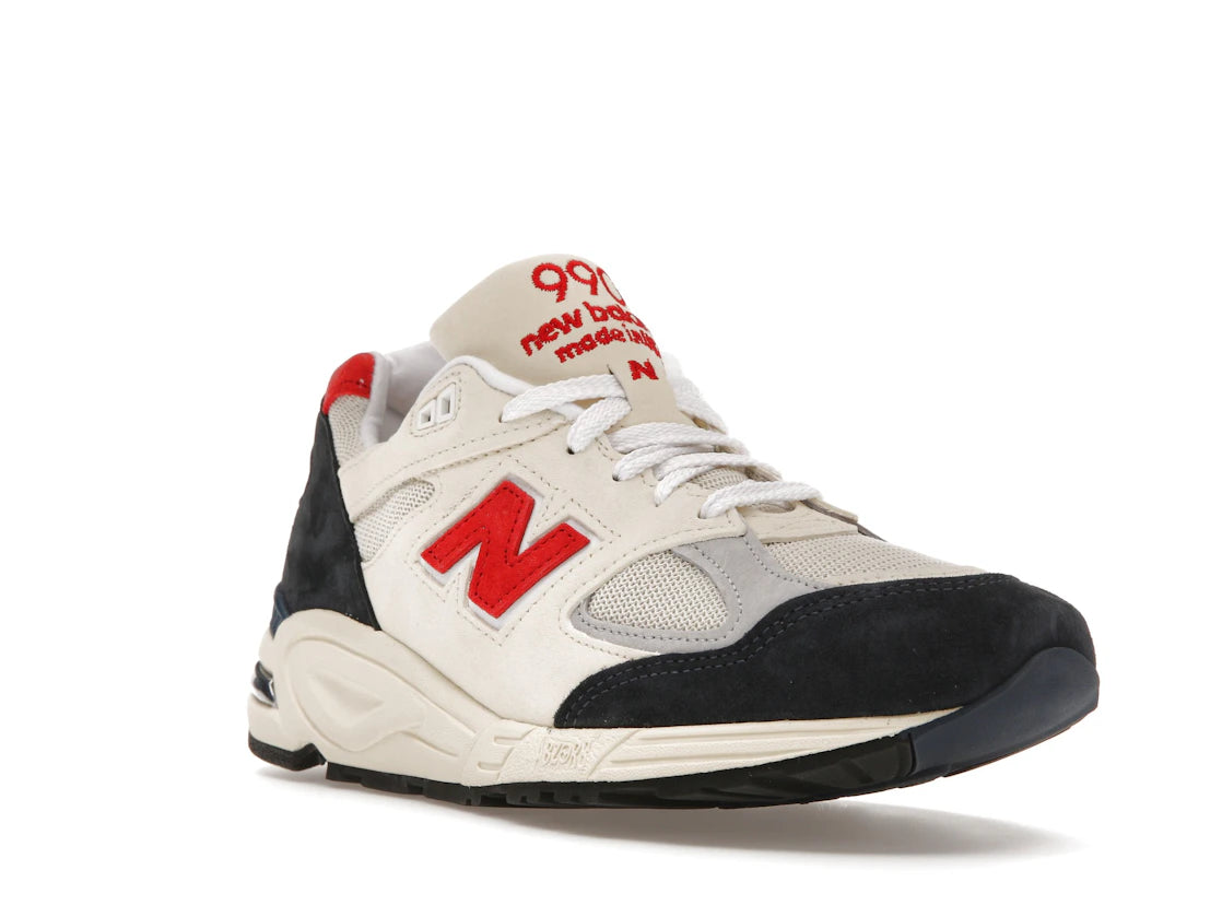 New Balance 990v2 MiUSA Teddy Santis Navy Sea Salt - vue secondaire A