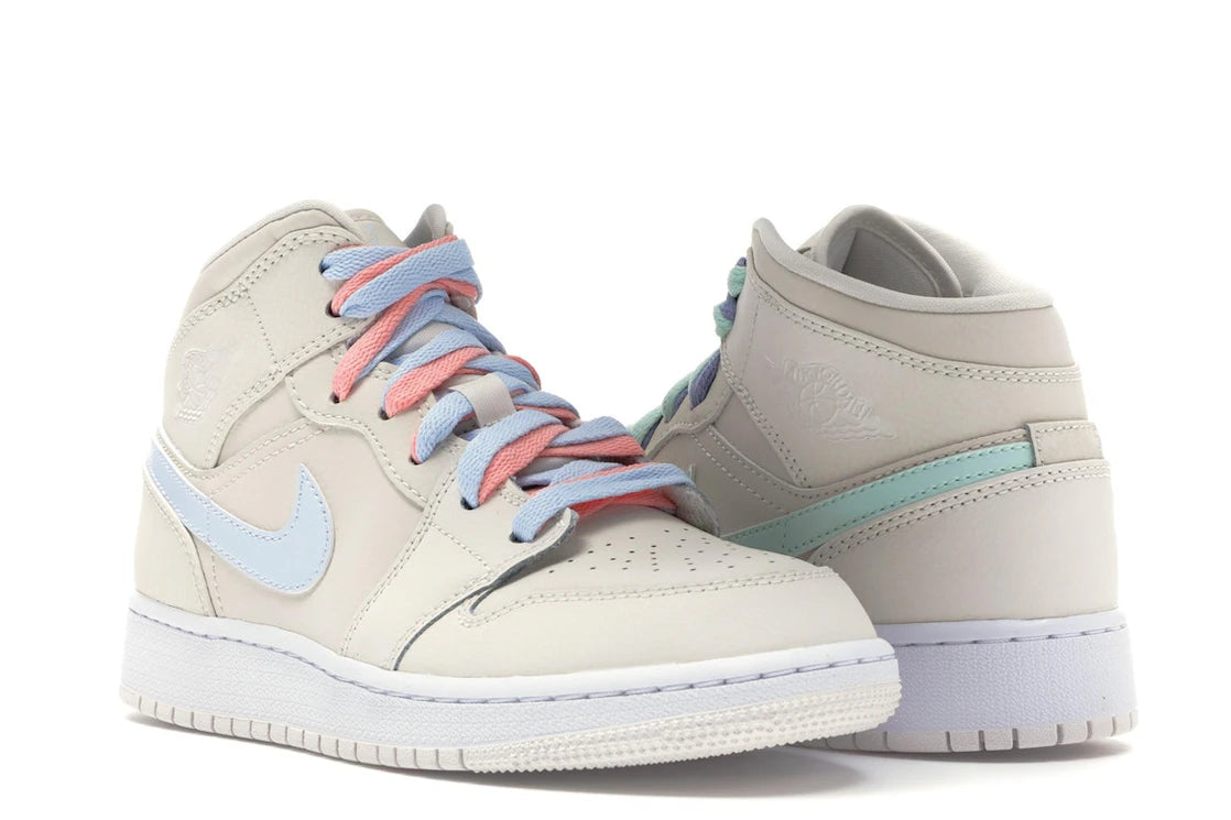 Jordan 1 Mid Multi-Color Swoosh Phantom (GS) - vue secondaire A
