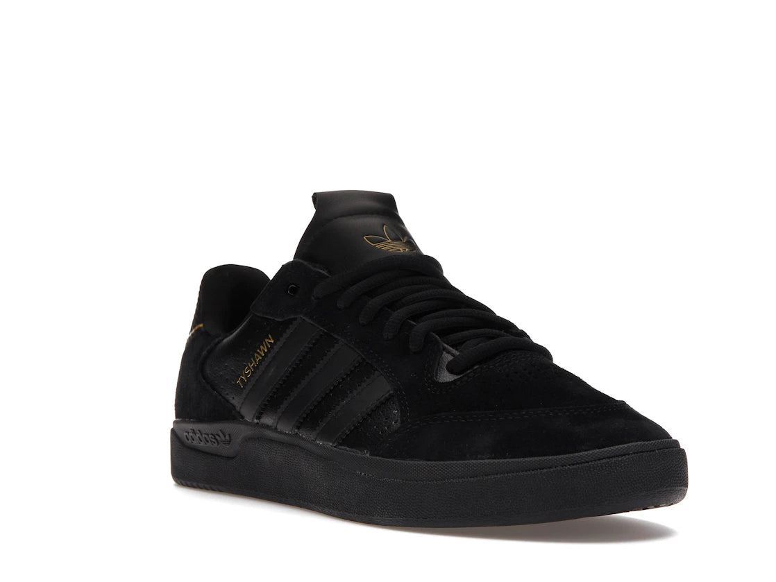 adidas Tyshawn Low Black Gold Metallic - vue secondaire A