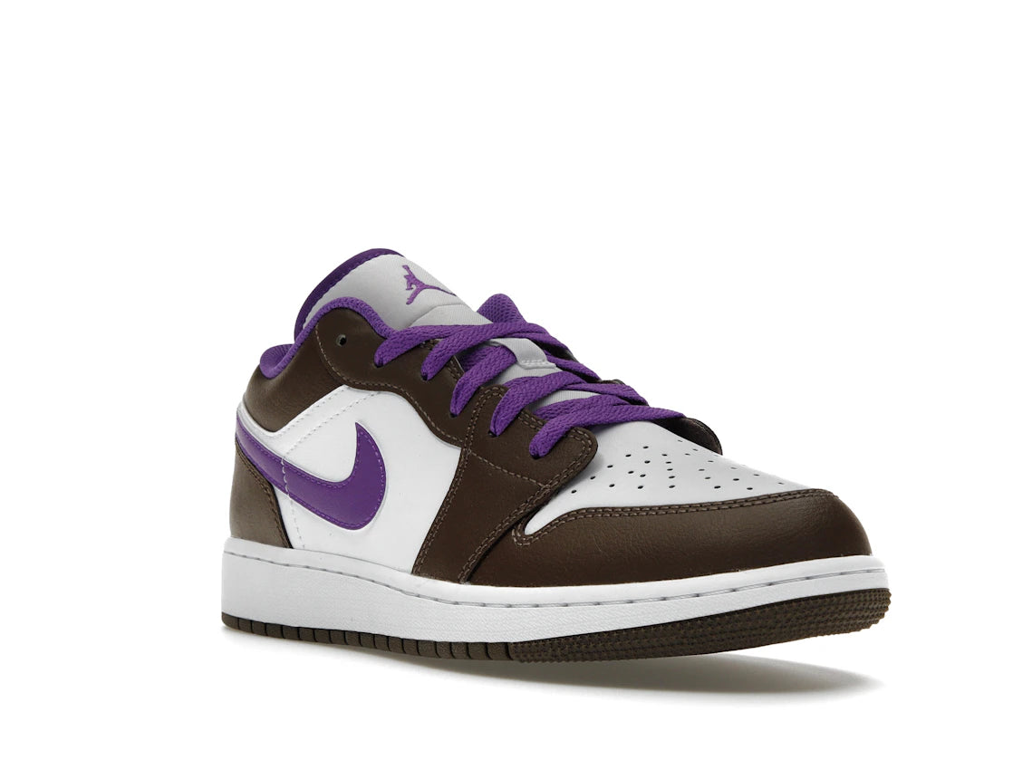 Jordan 1 Low Purple Mocha (GS) - vue secondaire A