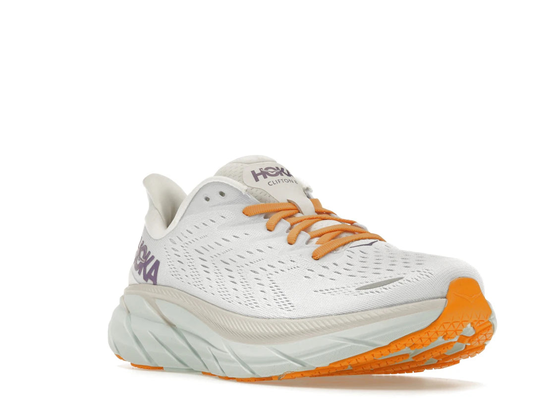 Hoka One One Clifton 8 Blanc De Blanc Purple Seafoam (Women's) - vue secondaire A