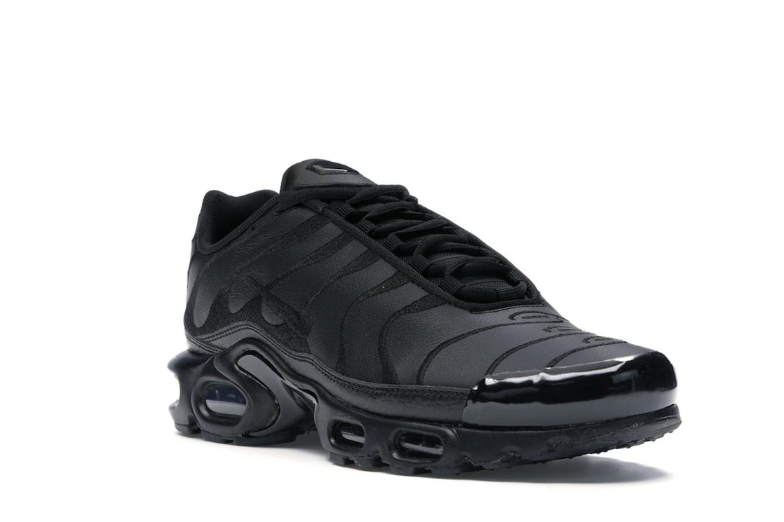 Nike Air Max Plus Triple Black Leather - vue secondaire A