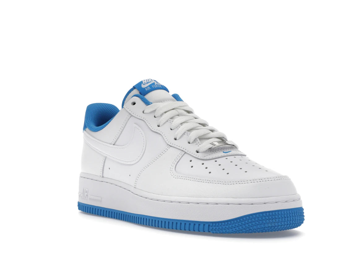 Nike Air Force 1 Low '07 White Light Photo Blue (GS) - vue secondaire A