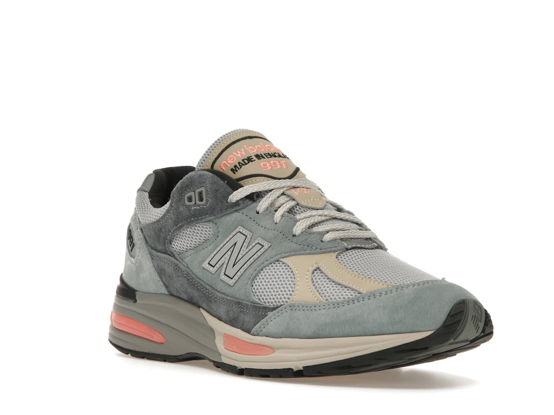 New Balance 991 MiUK Silver Blue Turbulence - vue secondaire A