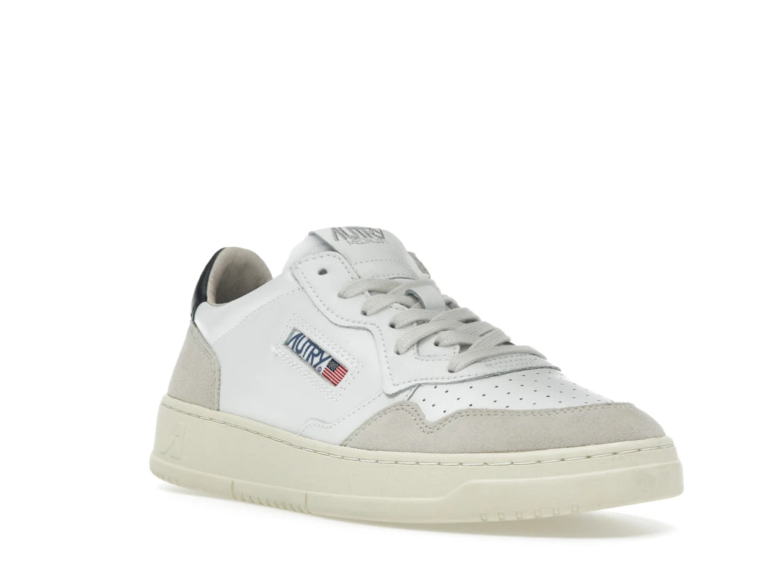 Autry Medalist Leather Low White Black Beige - vue secondaire A
