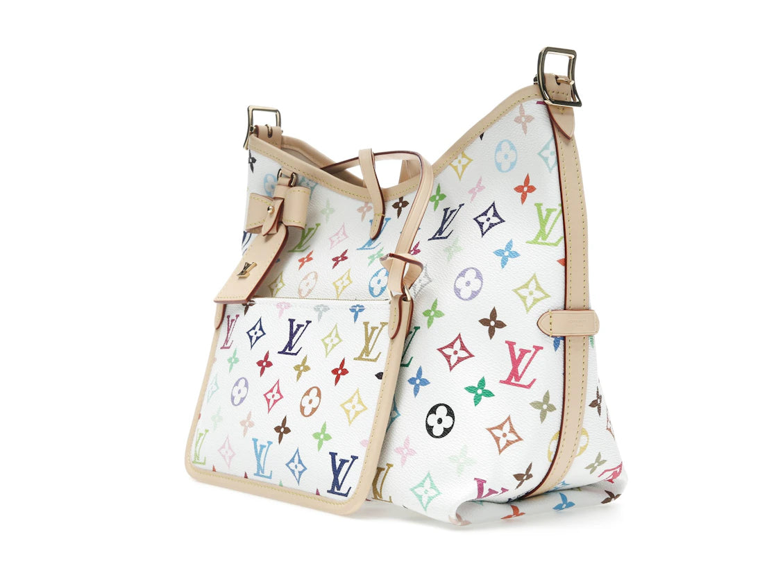Louis Vuitton x Takashi Murakami CarryAll PM White Multicolored - vue secondaire A