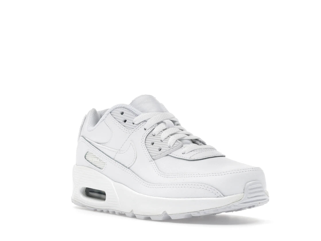 Nike Air Max 90 White Metallic Silver (GS) - vue secondaire A