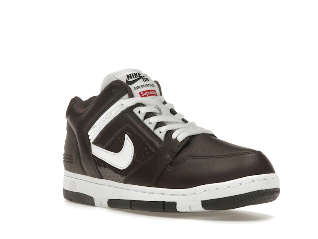 Nike SB Air Force 2 Low Supreme Brown - vue secondaire A