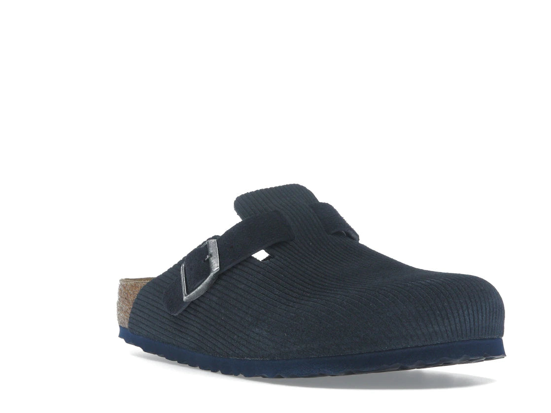 Birkenstock Boston Embossed Corduroy Suede Midnight - vue secondaire A