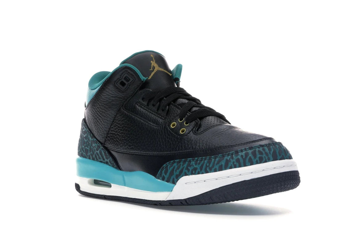 Jordan 3 Retro Rio Teal (GS) - vue secondaire A