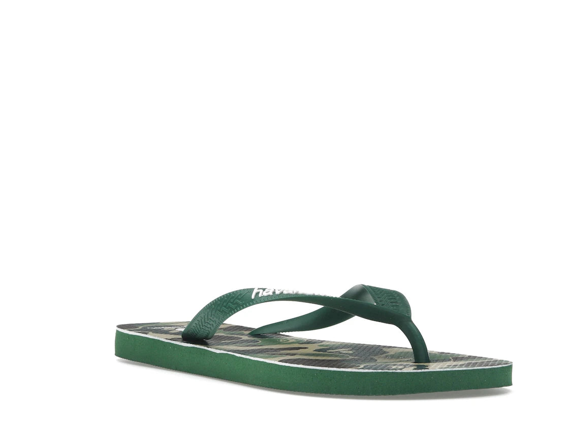A Bathing Ape Havaianas Green Camo - vue secondaire A
