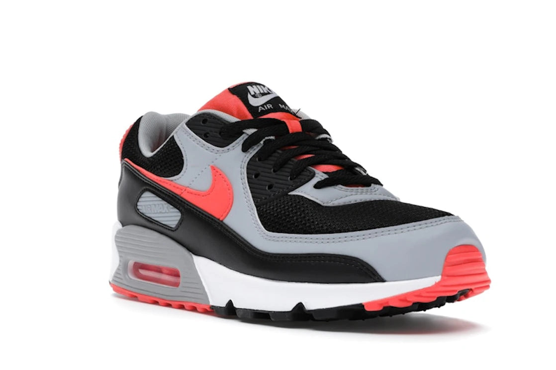Nike Air Max 90 Black Radiant Red Wolf Grey - vue secondaire A