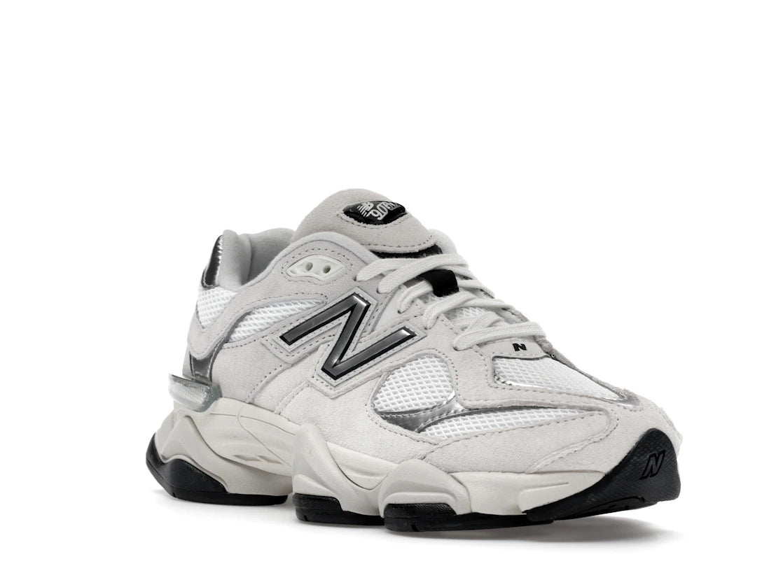 New Balance 9060 White Black Metallic Silver - vue secondaire A