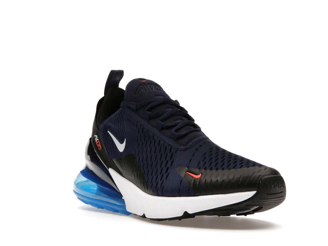 Nike Air Max 270 Midnight Navy Bright Crimson - vue secondaire A